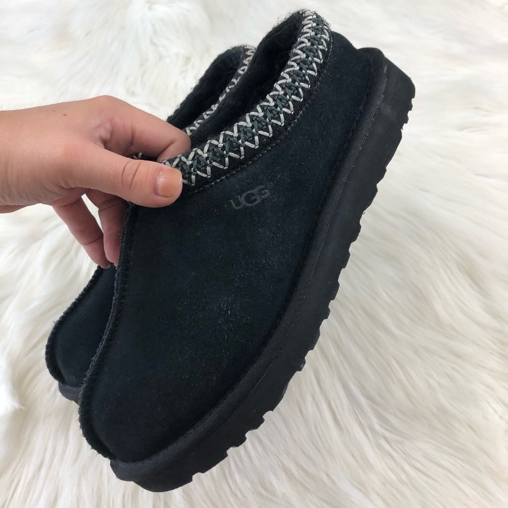 Ugg Black Tasman Soft Suede Slipper
